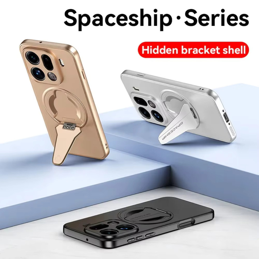 Umweltfreundliche Schutzhülle mit mattierter Textur und unsichtbarer Auto-Magnethalterung für OPPO Find X9 Pro, X8 Ultra, X8 und X7 in Schwarz - Bild 2