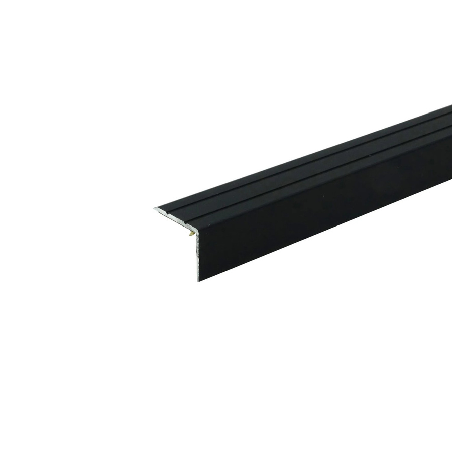 Döllken Treppenwinkelprofil aus eloxiertem Aluminium in Schwarz, selbstklebend, Breite: 25 mm, Höhe: 20 mm, Länge: 900 mm - Bild 2
