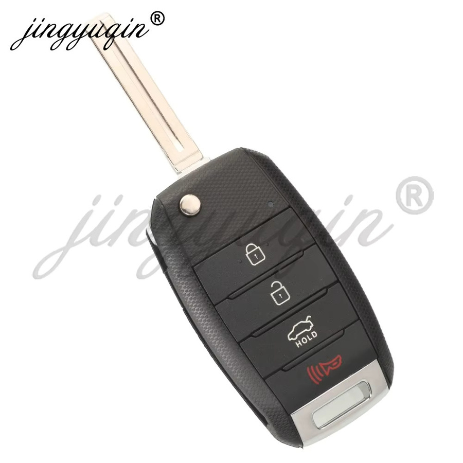 Jingyuqin Auto Fernbedienung Schlüsselanhänger für KIA Soul 2014-2019, 433 MHz ID46, Farbe: Schwarz - Bild 2