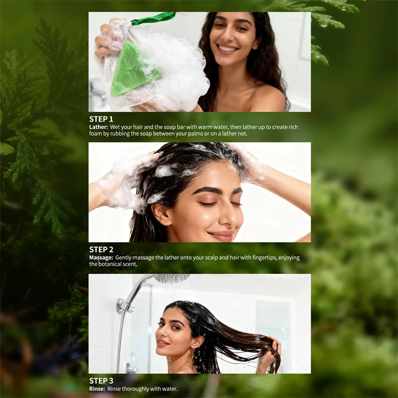 Sevich Usman Grass & Platycladus Shampoo-Seife, 120g, Unisex - Bild 6