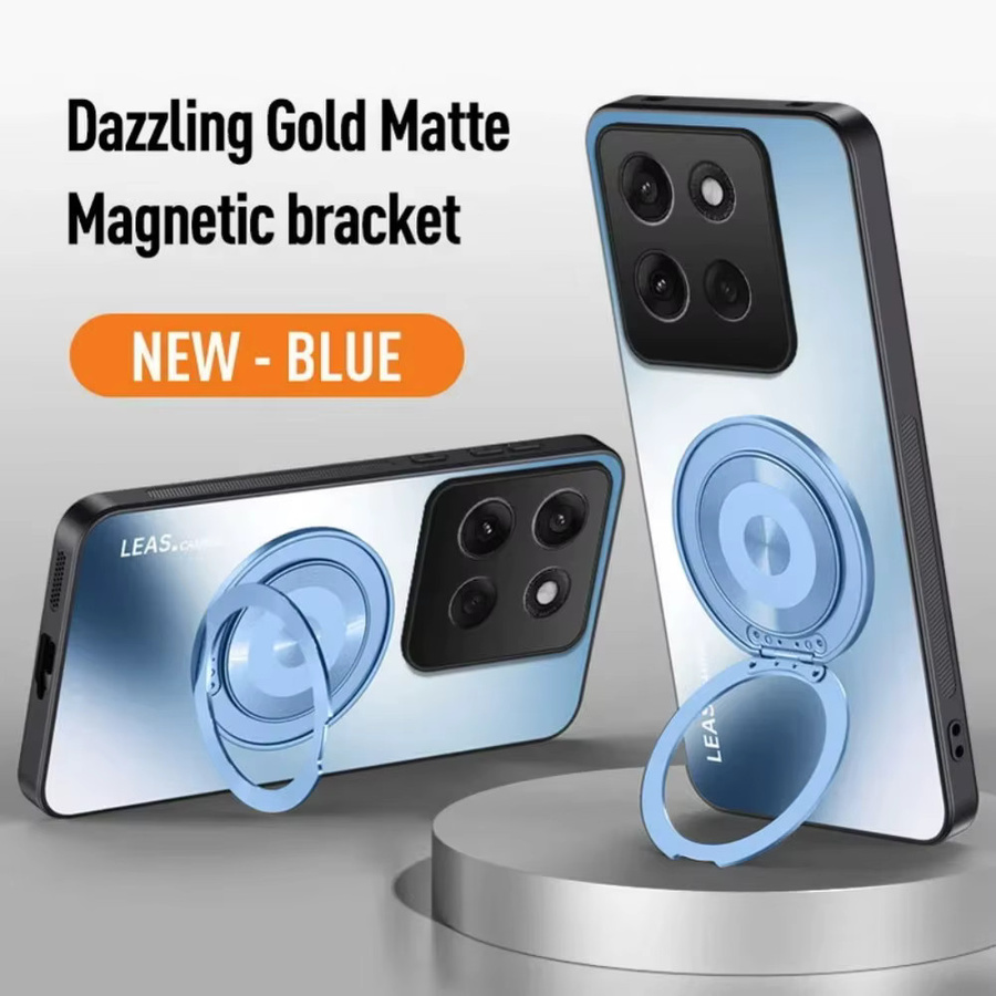 Motorola Schutzhülle mit mattem Farbverlauf und integriertem Ständer in Blau und Multicolour - Bild 2
