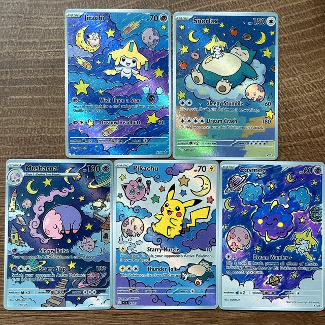Pokémon Starry Dreamscape Roaming Style Collection Cards, 5-teiliges Set - Bild 1