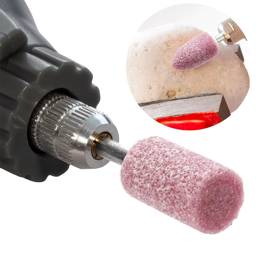 10 Stück Schleifpolierköpfe von RIGWARL in Pink für Drehwerkzeuge und Metallpolieren - Bild 2