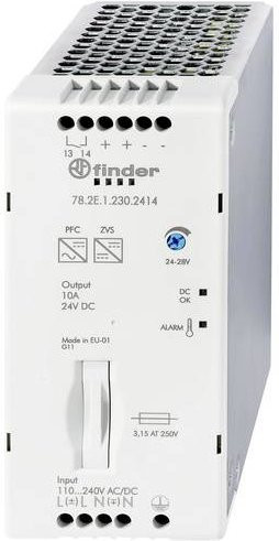 Finder 78.2E.1.230.2414 Hutschienen-Netzteil DIN-Rail 24 V/DC 10.8A 240W in Weiß - Bild 1