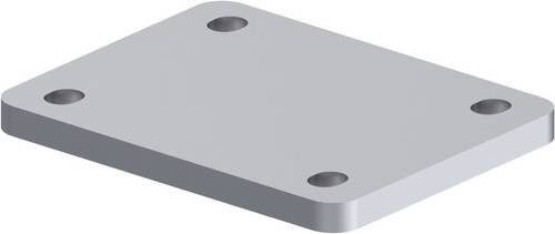 Blickle APS3-10 Adapterplatte in Silber und Blau aus Stahl - Bild 1
