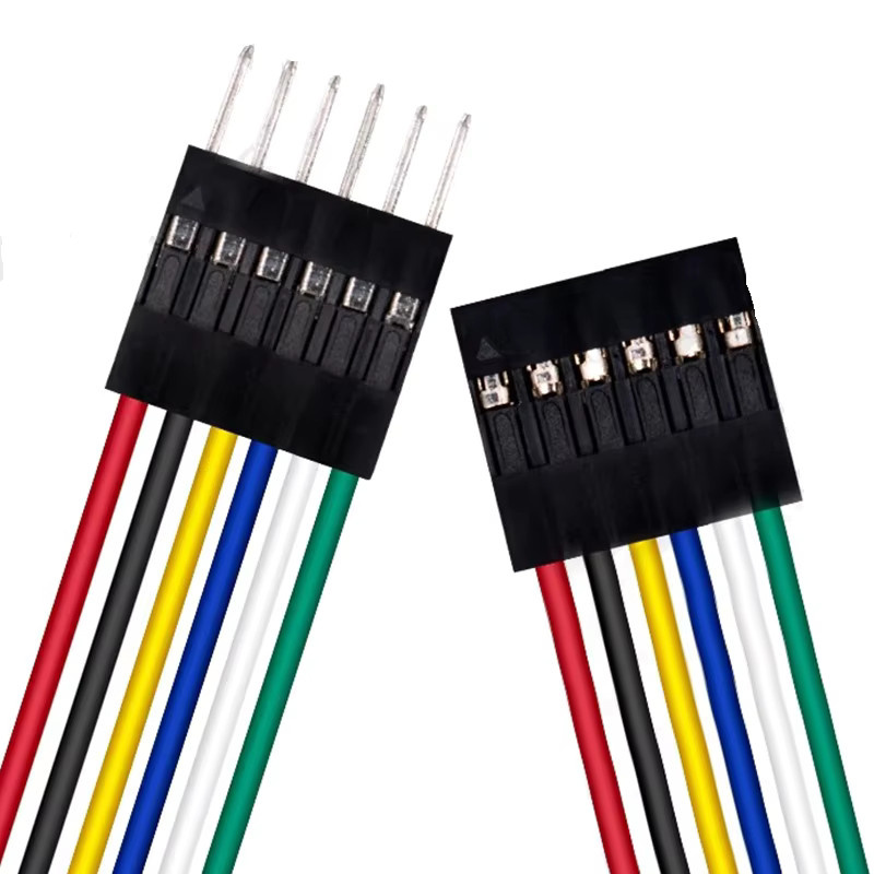 10er Set DuPont Anschlusskabel 2,54mm einreihig in Multicolor mit verschiedenen Steckertypen (ein- und doppelköpfig, weiblich zu weiblich, männlich zu weiblich, männlich zu männlich) - Bild 3