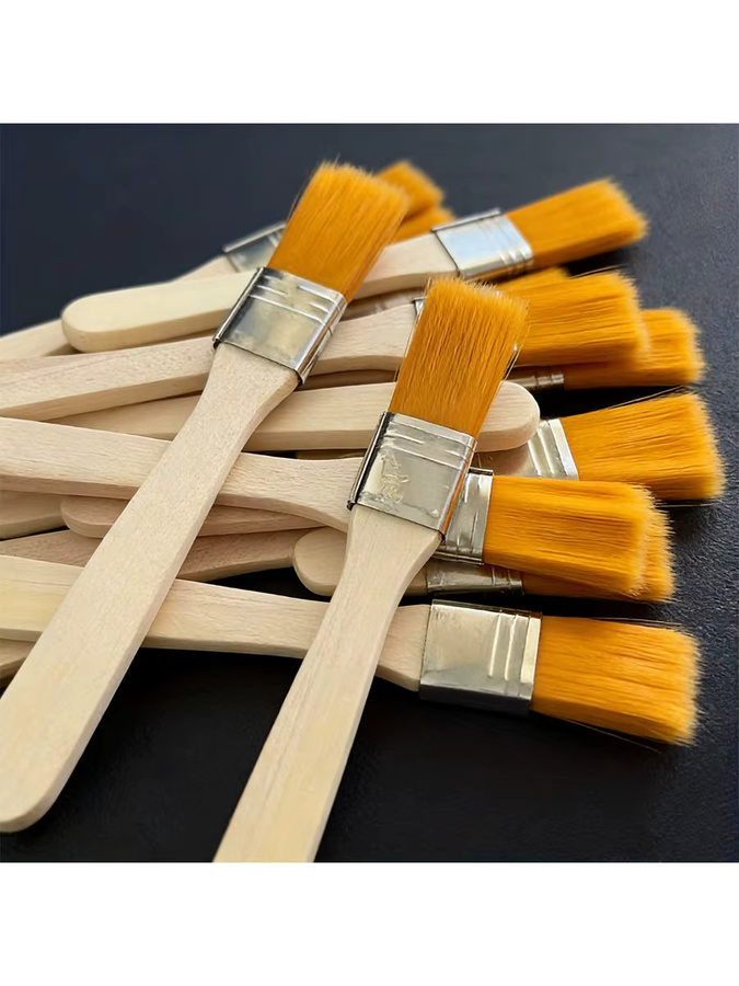 Nylonpinsel Set mit Holzgriff für Aquarell und Wandgestaltung in verschiedenen Größen - Bild 5