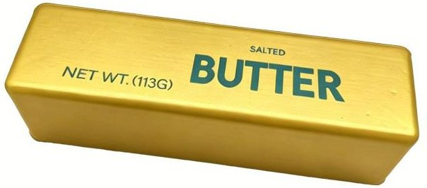 Butterstiel Fidget Spielzeug Squishy, goldgelb - Bild 1
