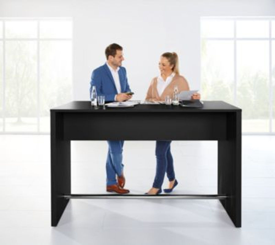 Hochtisch POINT NowyStyl schwarz matt Breite: 180 cm - Bild 2