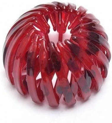 Haarclip, Retro Geometrisch, Damen, Rot - Bild 1