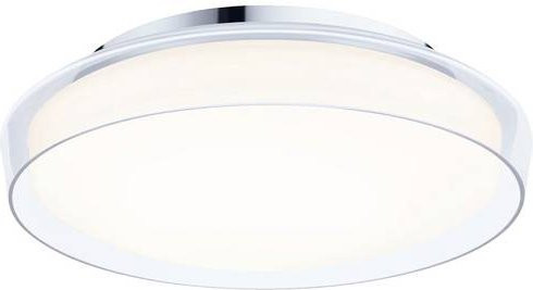 Paulmann Luena LED-Feuchtraumleuchte für Badezimmer in Chrom und Glas, Warmweiß, 16,5W
