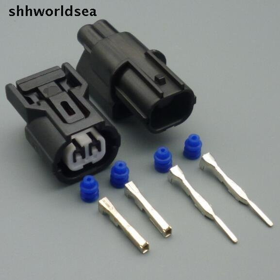shhworldsea 2 Pin 1,0 mm Auto Ansaugdrucksensor Stecker 6188-0590 6189-0890 wasserdichter Stecker für Honda Accord in Schwarz - Bild 1