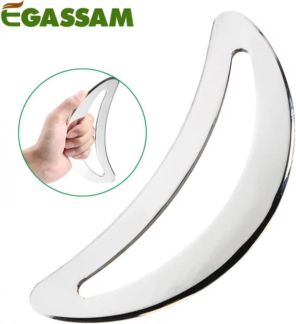 EGASSAM Guasha-Massagewerkzeug aus Edelstahl, Unisex - Bild 1