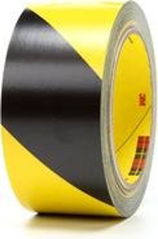 3M Markierungsklebeband Barrier Tape in Schwarz und Gelb, Breite: 50 mm, Länge: 33 m - Bild 2