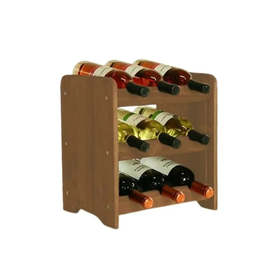 PROREGAL Pinotwine C Weinregal aus massivem Kiefernholz, Braun geölt, H x B x T: 36 x 34,4 x 26,5 cm - Bild 2