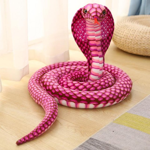 Yiran Health & Beauty Bunte Kobra, Plüschtier, 240cm - Bild 1