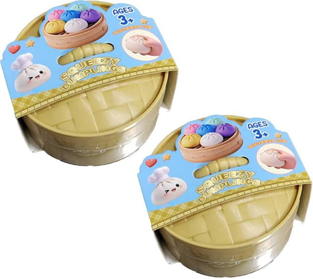PRELEXT Squishy Knödel, Stressabbau Fidget Spielzeug, Buntes Simulationsessen - Bild 1