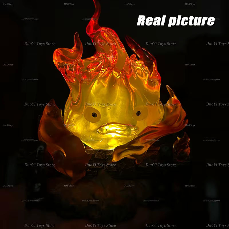 Bandai Calcifer Anime Figur aus PVC und Kunstharz in Weiß und Orange, Höhe: 12 cm - Bild 4