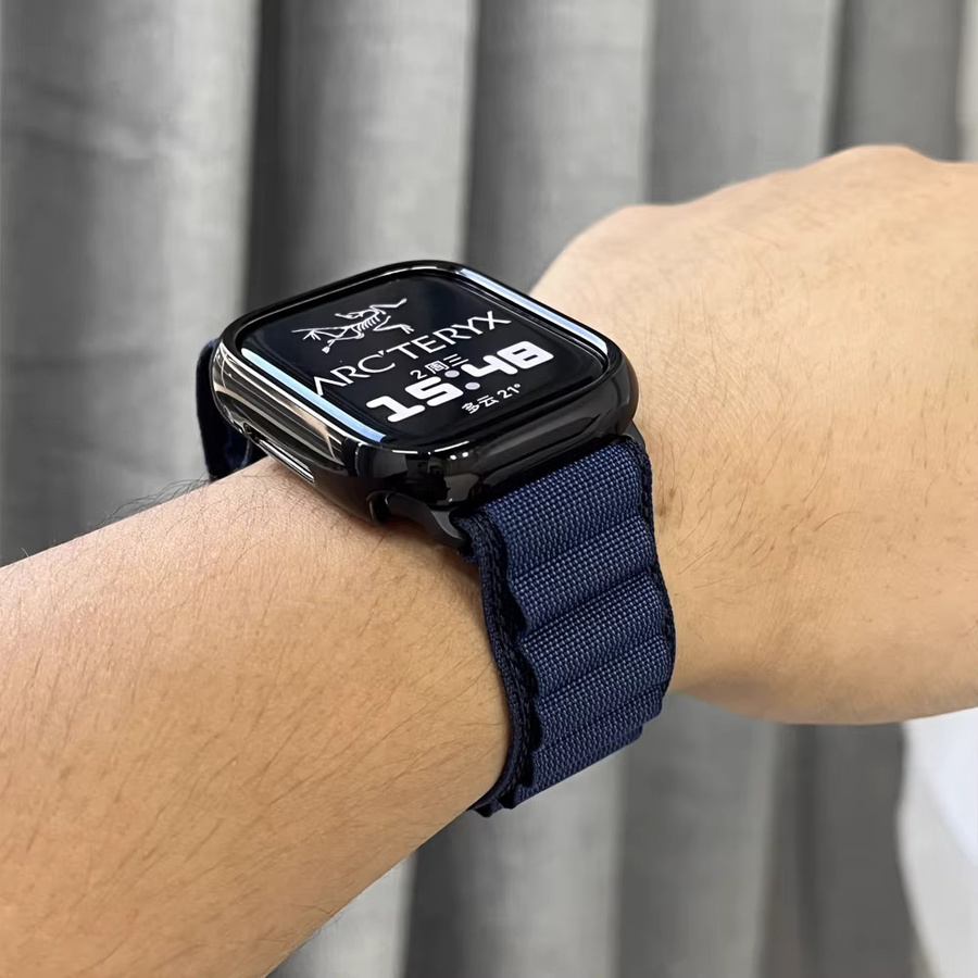 Alpine Loop Uhrenarmband Nylon, Schwarz, Unisex, für Apple Watch - Bild 2