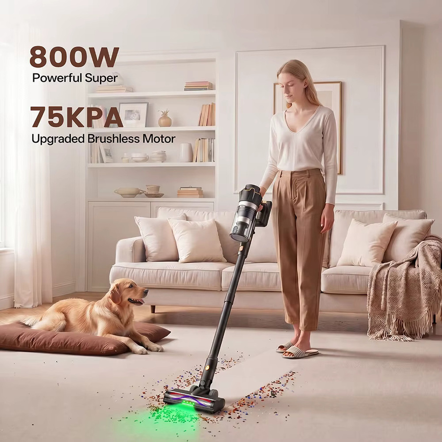 COTIAR V30 PRO Kabelloser Handstaubsauger in Schwarz mit 800W Saugkraft und abnehmbarem Akku - Bild 2