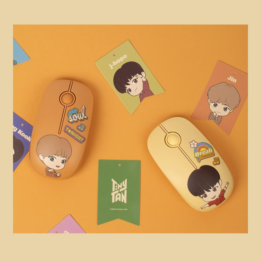 BTS Dynamite TinyTan kabellose 2,4 GHz Funkmaus Original KPOP Merchandise - Bild 2