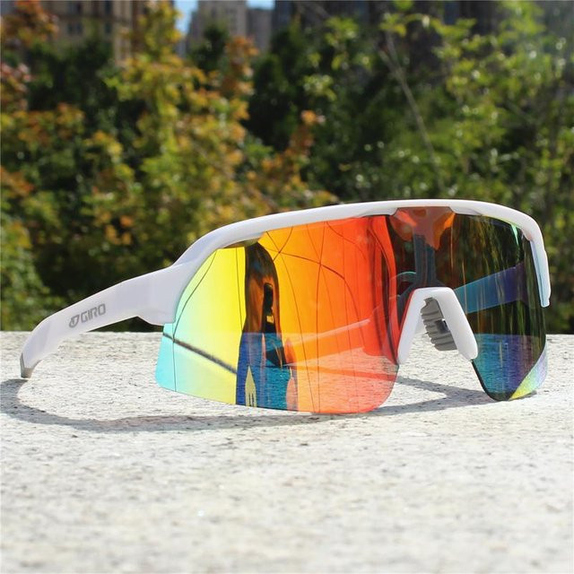 Giro S2 Sportsonnenbrille, Unisex, Vollrand, weiß, TR90 - Bild 1