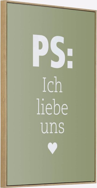Kunstleinwand Impressionen Eucalyptus ICH LIEBE UNS B/H: 72,0 x 52,0 cm - Bild 1