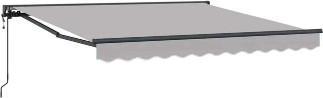 vidaXL Einziehbare Markise Hellgrau aus Polyester und Metall B/H: 300 x 250 cm - Bild 1