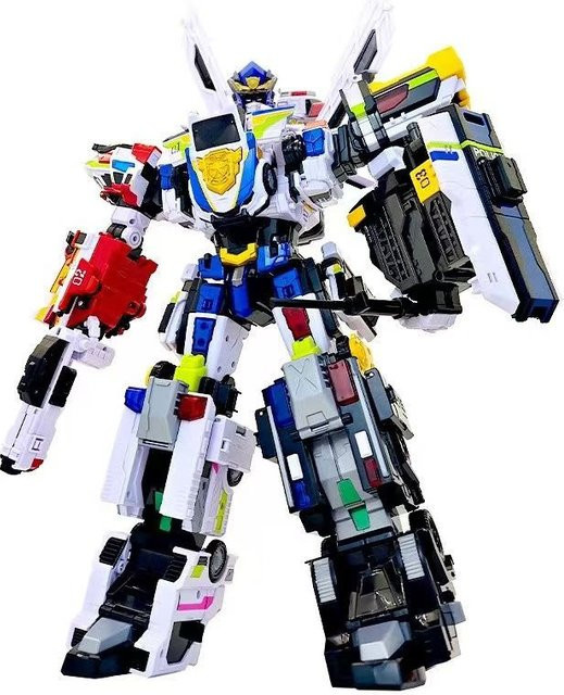 MiniForce Justice Titan, 5-Fahrzeug-Kombinations-Transformationsroboter, Actionfigur, 5-teiliges Set - Bild 1