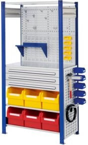 Kappes Steckregal RasterPlan Mod. 7 in Blau, B/T/H: 100 x 50 x 200 cm - Bild 1