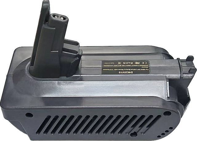 DW20V10 Batteriekonverter Schwarz für Dewalt 18/20 V Lithiumbatterien, kompatibel mit Dyson V10 Animal Hair Staubsauger - Bild 1