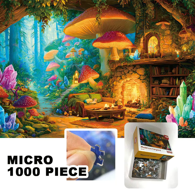 MaxRenard Mushroom Wonderland Mini-Puzzle, 1000 Teile - Bild 4