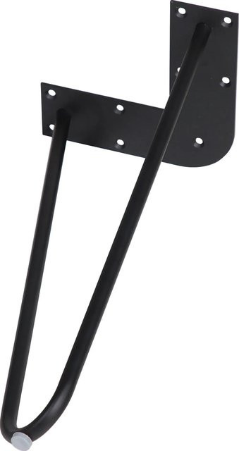 Bankgestell Hairpin von Dieda aus Stahl in Schwarz Matt - Bild 1