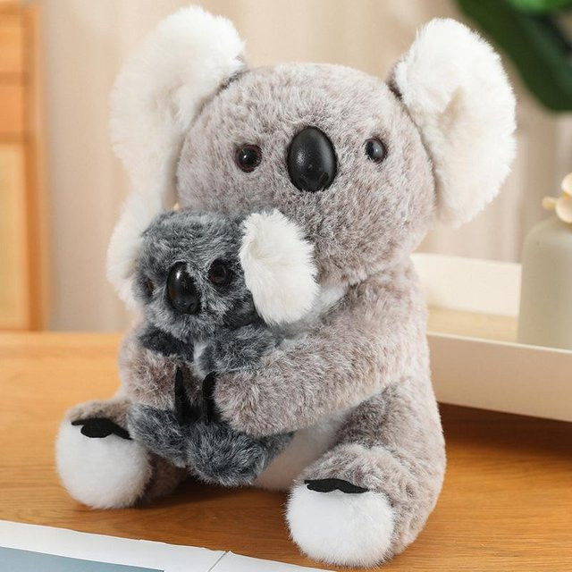 Kidsly Koala Pinguin Mutter und Kind Plüsch Puppe, Plüsch Spielzeug, ab 14 Jahren - Bild 1