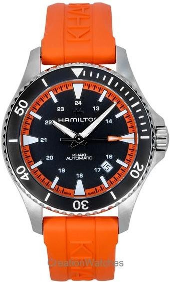 Hamilton Armbanduhr, Automatik, Edelstahl, Kautschukarmband, 40 mm, Herren - Bild 1