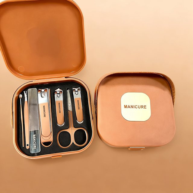 Ouriner Nagelpflegeset aus Edelstahl, 7-teilig, Unisex - Bild 1