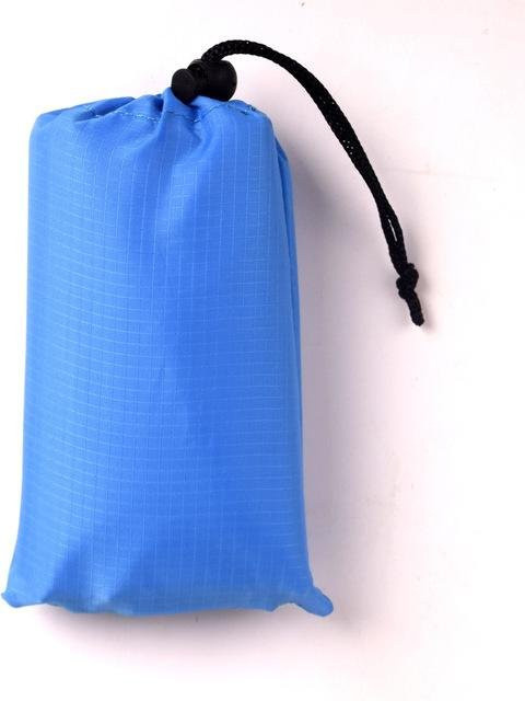 Super Six Ultraleichtes Tarp aus 210T Oxford Polyester, Blau, B: 210 cm, T: 140 cm - Bild 1