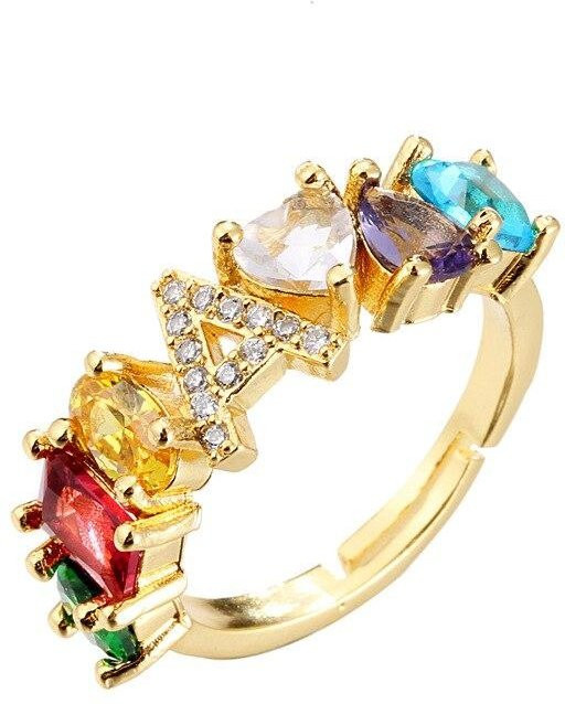 Ring Messing, Gold, Zirkonia, Kristall, Damen - Bild 1