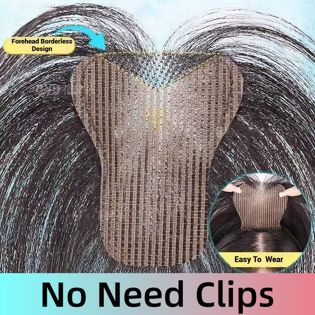 Anemone Magic Paste Haaraufsatz Echthaar-Pony für Damen, unsichtbar - Bild 1