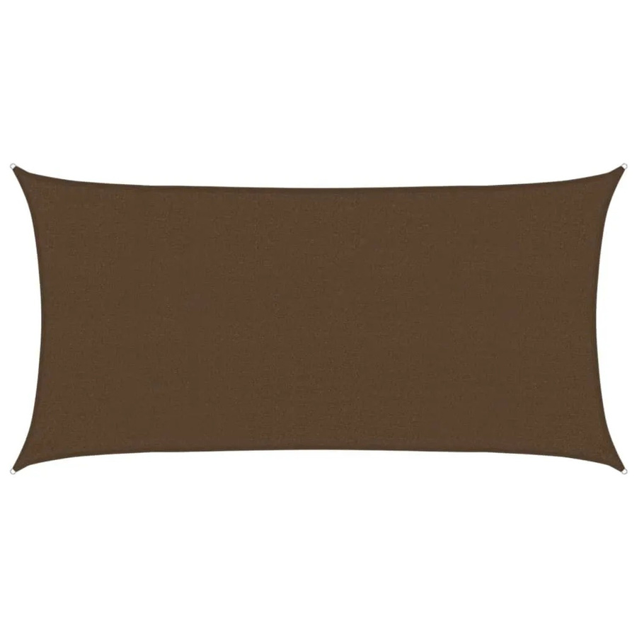 Furnicato Sonnensegel aus HDPE in Braun, Rechteckig, B: 400 cm, T: 200 cm - Bild 2