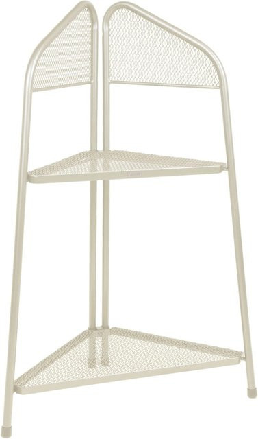 DELUKE Eckregal EDKO aus Stahl in Beige, modernes Standregal für Wohnzimmer und Arbeitsumgebung, B/T/H: 100 x 48 x 48 cm - Bild 1