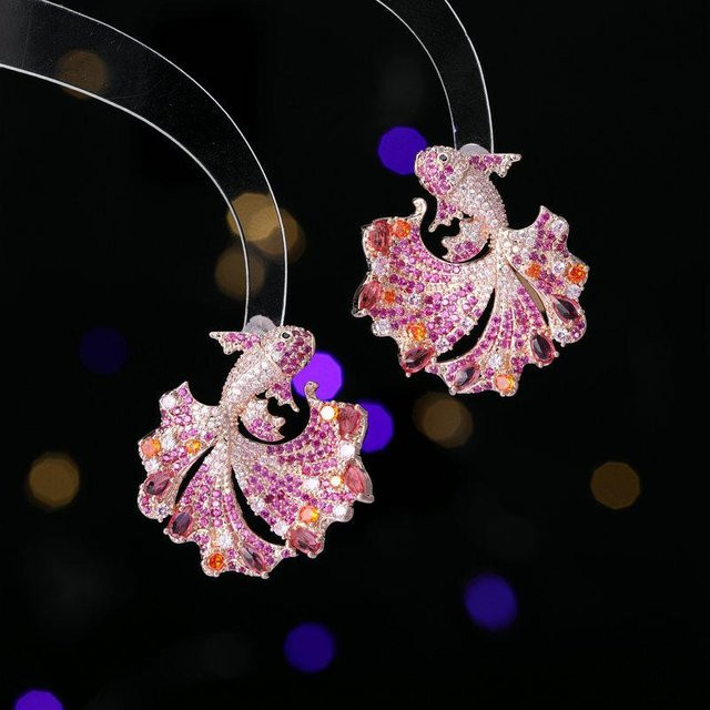 Lucky Star Jewelry Ohrringe Fisch, hellrosa, Damen - Bild 1