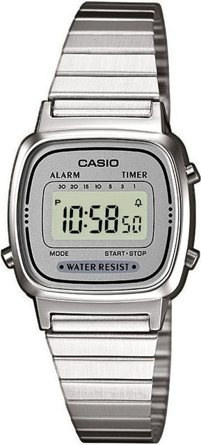 CASIO Digitaluhr, Quarz, Kunststoff, Silber, 24 mm, Damen - Bild 1