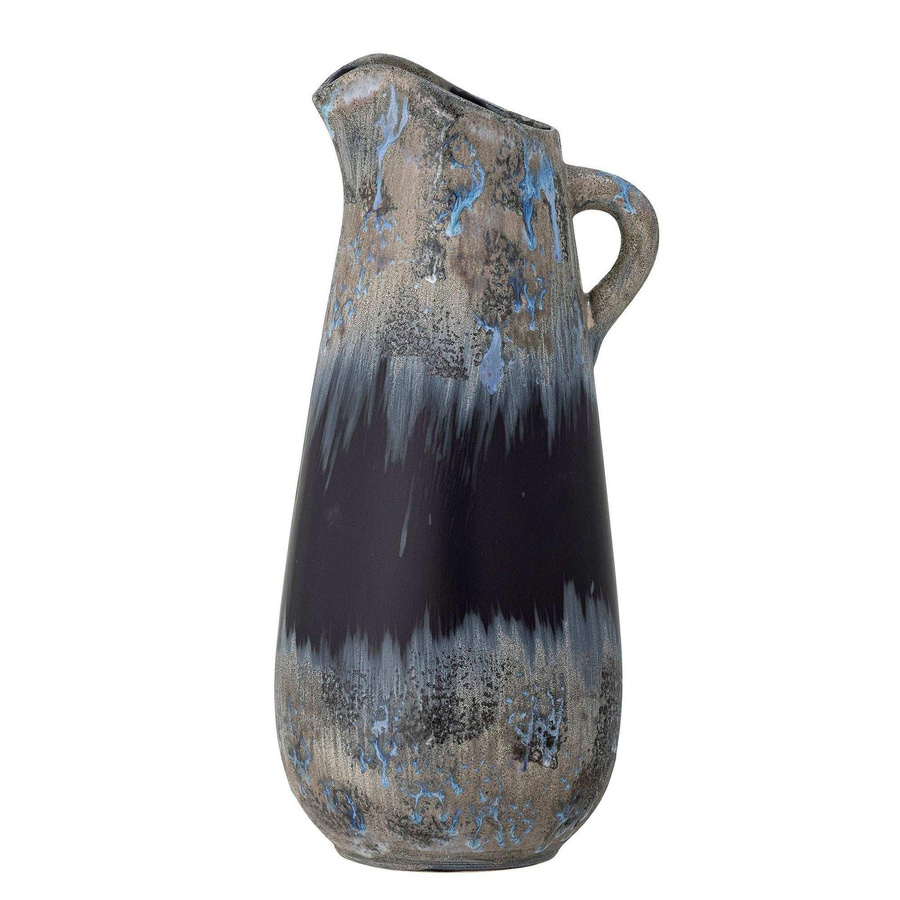Bloomingville Vase Khumo aus Keramik in Schwarz, Höhe: 37 cm - Bild 1