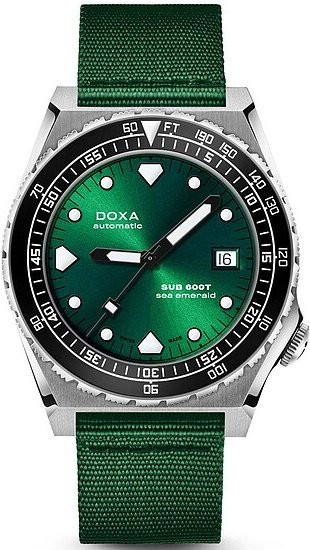 Doxa SUB600T Sea Emerald Armbanduhr, Automatik, Edelstahl, 40 mm, Grün, Unisex - Bild 1