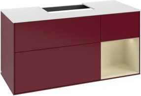 V&B Waschtischunterschrank Finion in Grau lackiert, Breite: 120 cm, Höhe: 60,3 cm, Tiefe: 50,1 cm - Bild 1