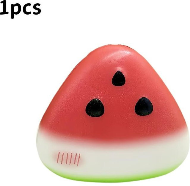 Wassermelonen Squishy Knet-Fidget-Spielzeug, Anti-Stress, Obst Quetsch-Spielzeug - Bild 1