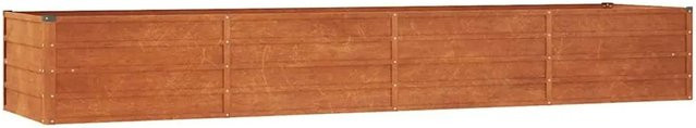 DELUKE Hochbeet ISAK aus Cortenstahl in Braun-antik, unten offen, B/T/H: 320 x 80 x 45 cm - Bild 1