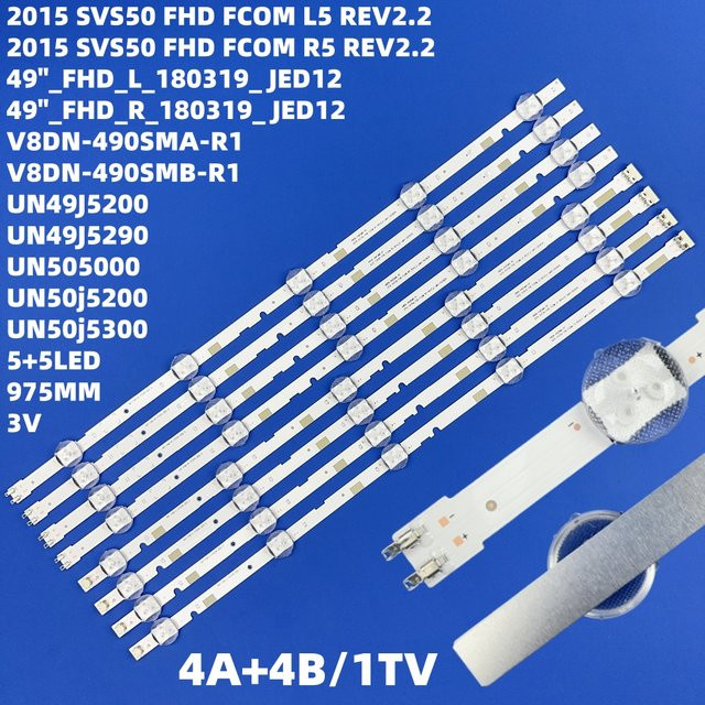 Samsung LED-Hintergrundbeleuchtung für UN49J5200 und UN49J5290 in Weiß - Bild 1