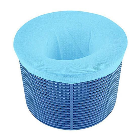 Fanshenzhan Pool-Skimmer-Socken, 20 Stück feinmaschige elastische Skimmer-Korbfilter in Blau für Above-Ground und Inground Pools - Bild 2